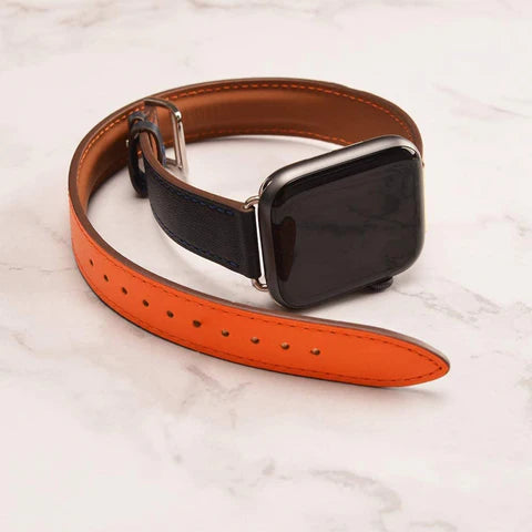 Double Tour Leather Bracelet