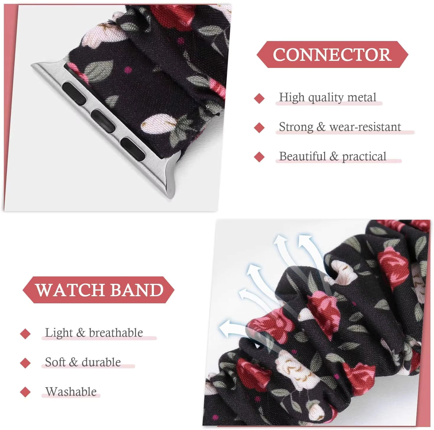 Scrunchie Bands for Apple Watch