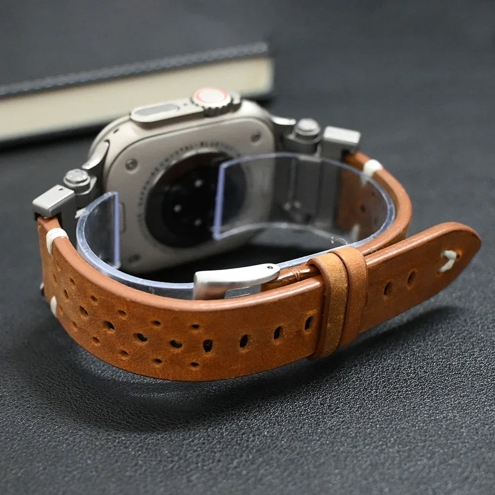 Armor Desinged Leather Bands for Apple Watch