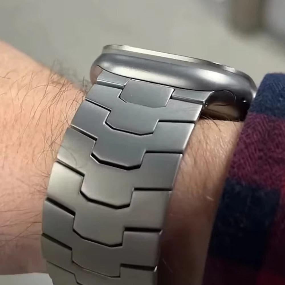 Masculine Titanium Alloy Bands for Apple Watch