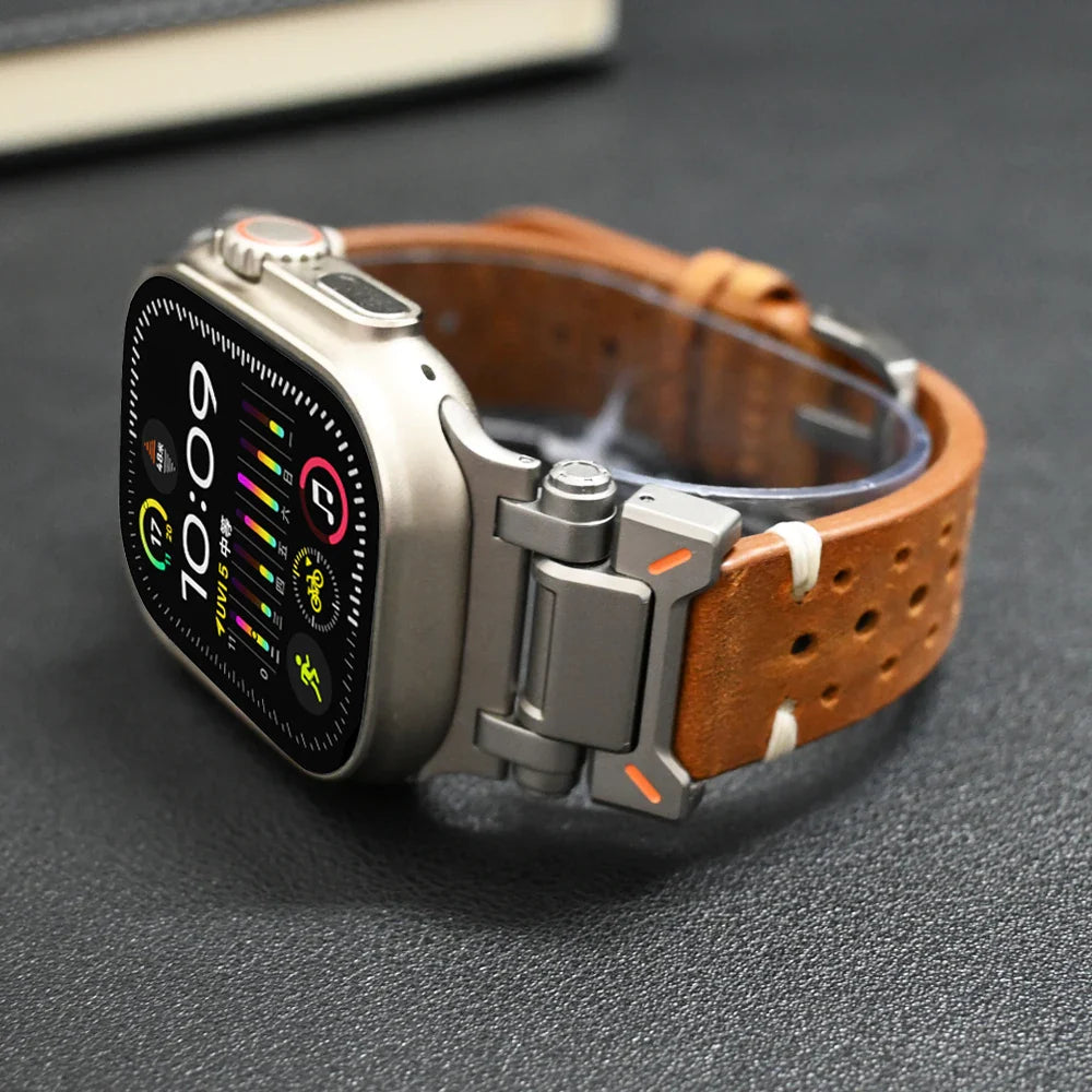 Bracelets en cuir conçus par Armor pour Apple Watch