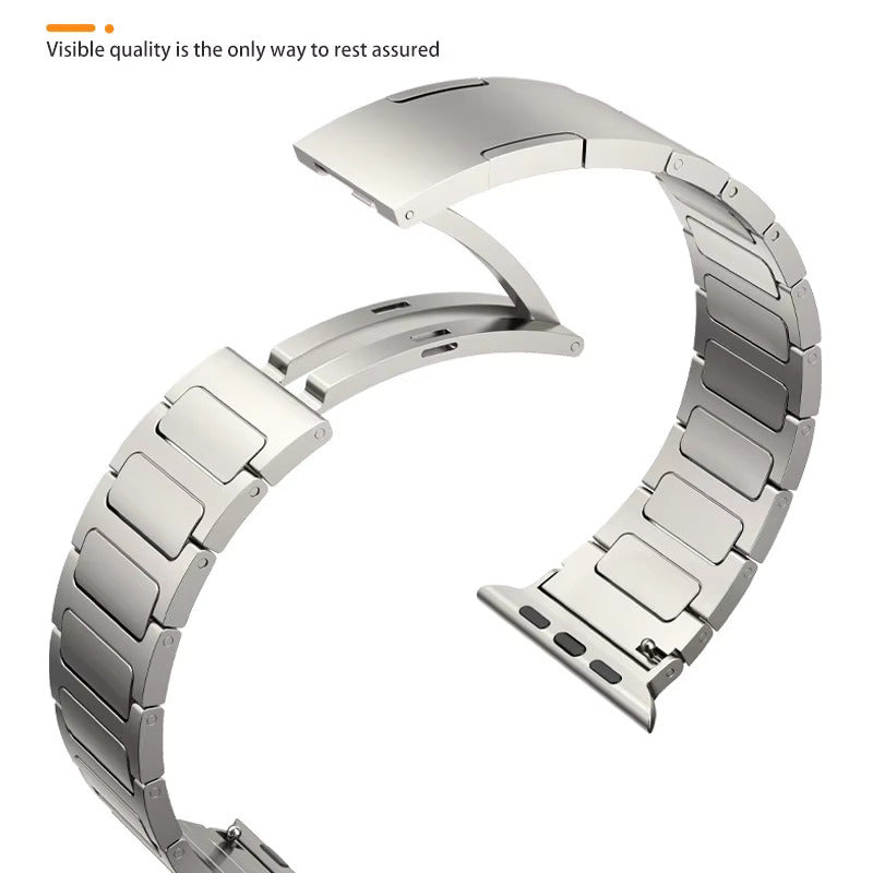 Bracelet en titane moderne pour Apple Watch